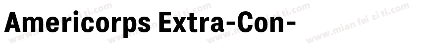 Americorps Extra-Con字体转换